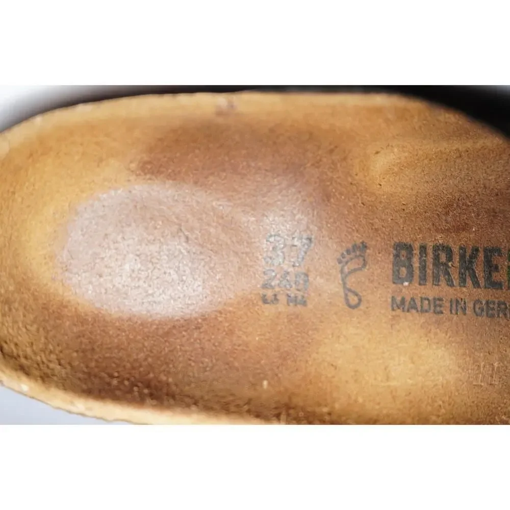 Birkenstock Gizeh Black Leather Sandals Women’s Size 37 (US 6-6.5) Germany